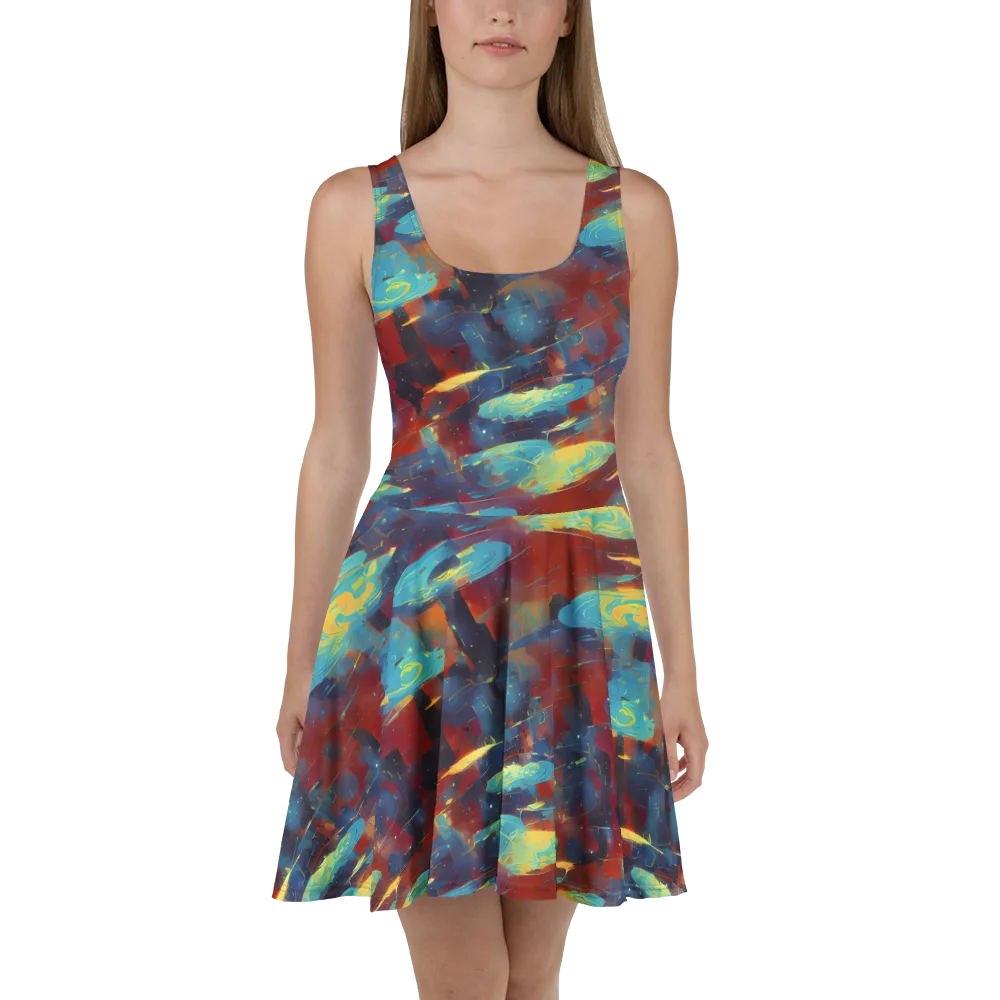 Journey Through Infinity on Skater Dress — Front