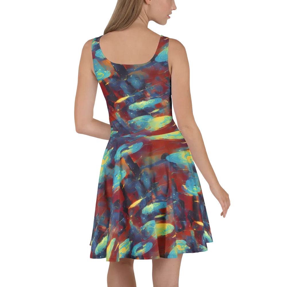 Journey Through Infinity on Skater Dress — Back