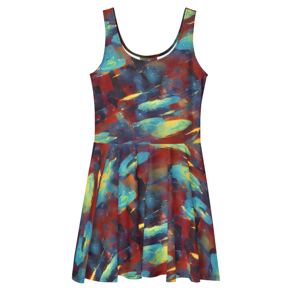 Journey Through Infinity on Skater Dress — Front