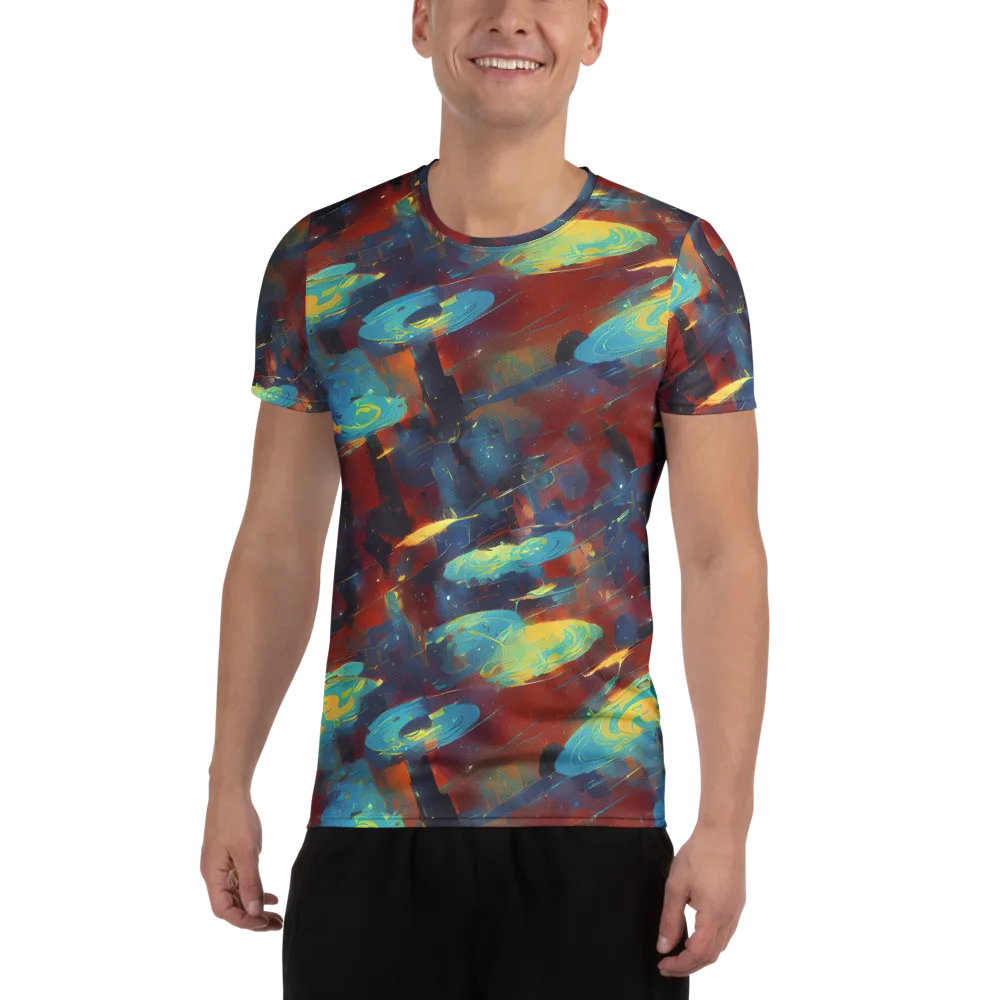 Journey Through Infinity on Men's Athletic T-Shirt — Front