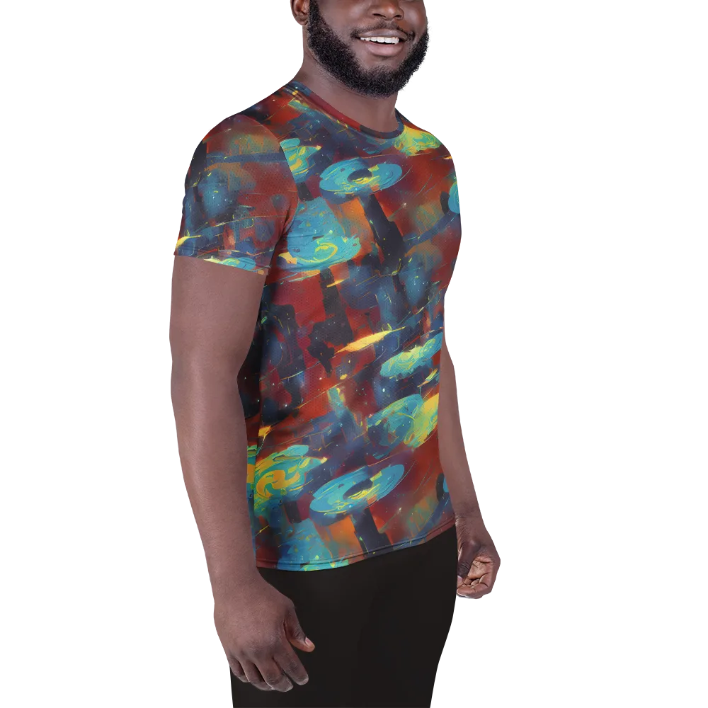Journey Through Infinity on Men's Athletic T-Shirt — Right