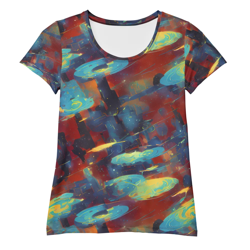 Journey Through Infinity on Women's Athletic T-Shirt — Front