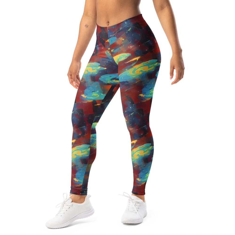 Journey Through Infinity on Leggings — Left Front
