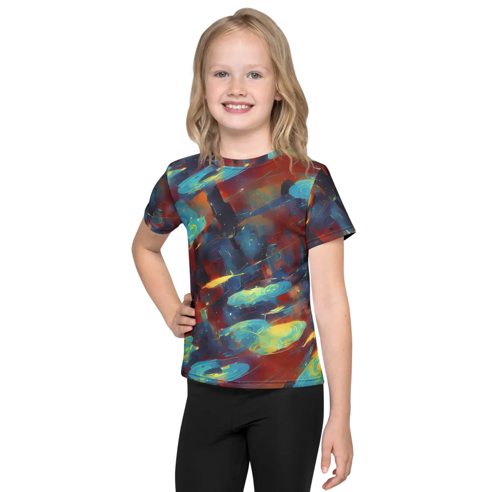 Journey Through Infinity on Kids Crew Neck T-Shirt — Front