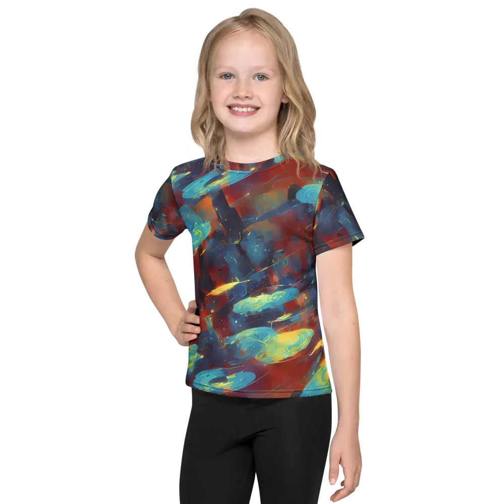 Journey Through Infinity on Kids Crew Neck T-Shirt — Front