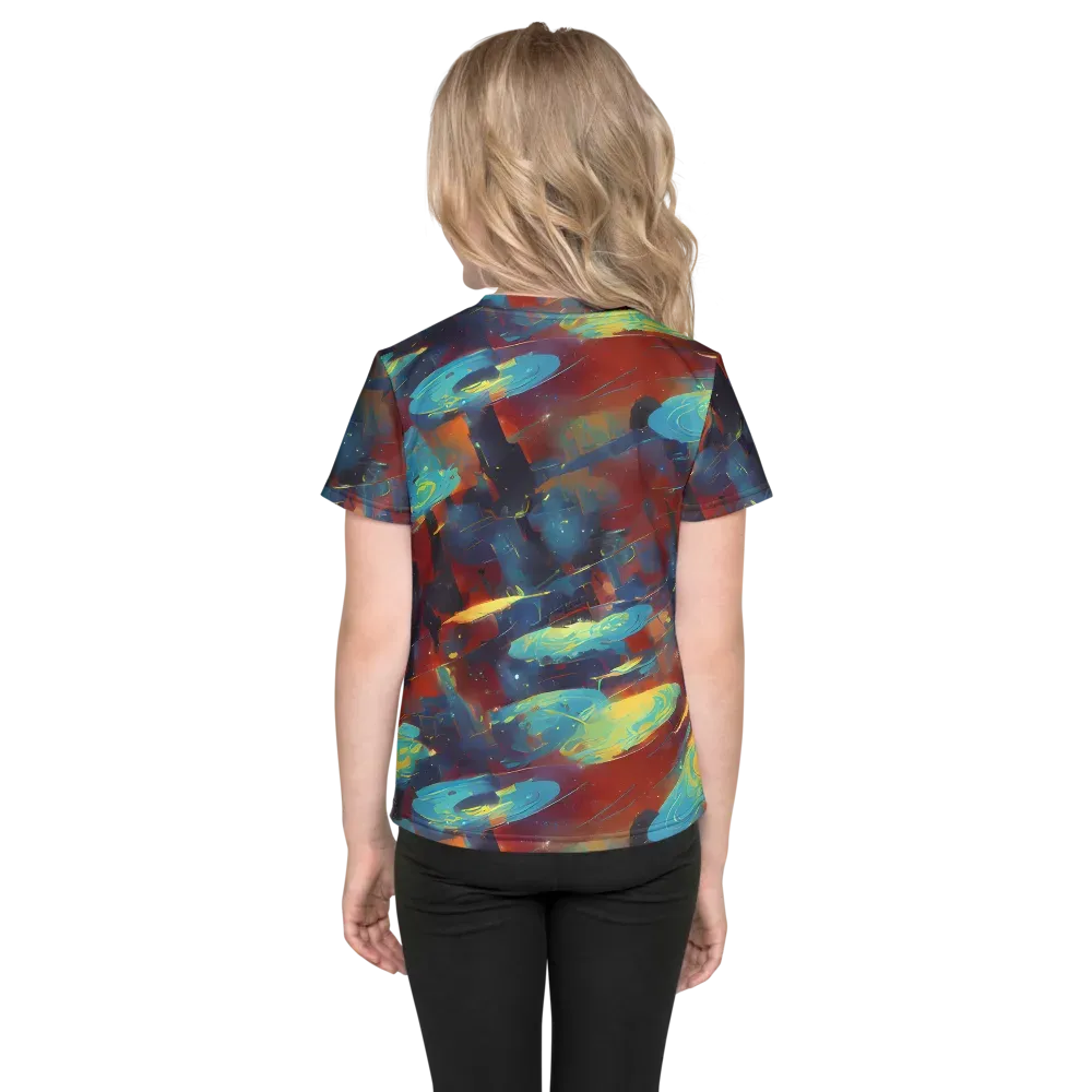 Journey Through Infinity on Kids Crew Neck T-Shirt — Back