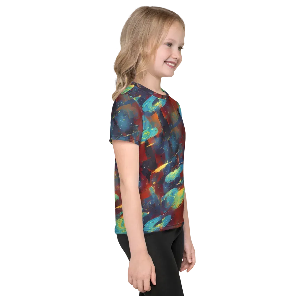 Journey Through Infinity on Kids Crew Neck T-Shirt — Right