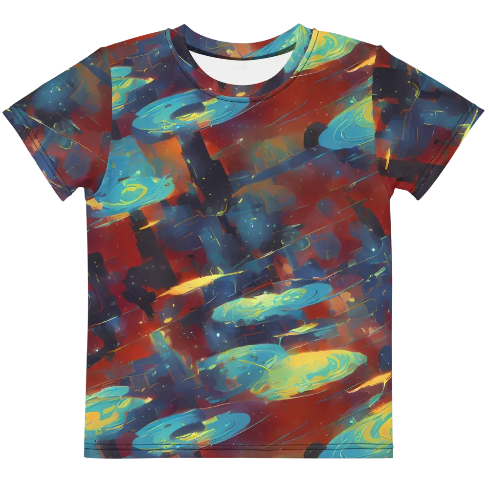 Journey Through Infinity on Kids Crew Neck T-Shirt — Front