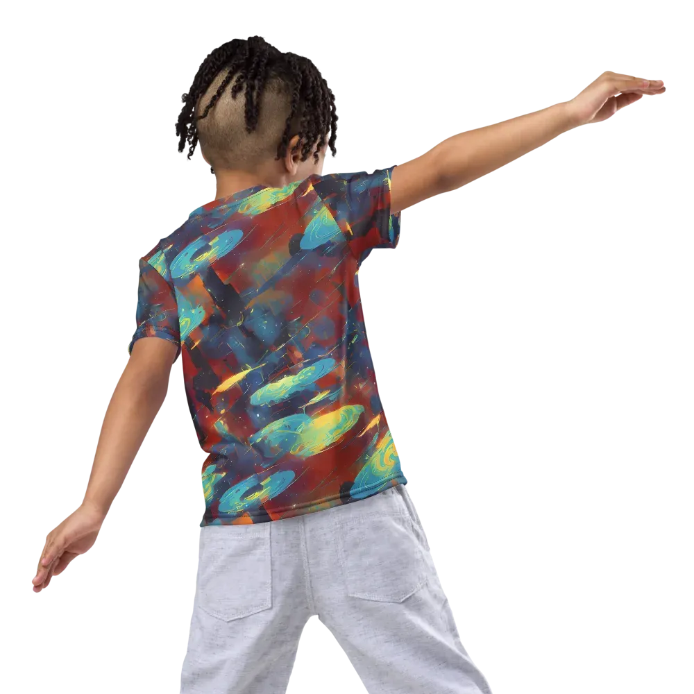 Journey Through Infinity on Kids Crew Neck T-Shirt — Back