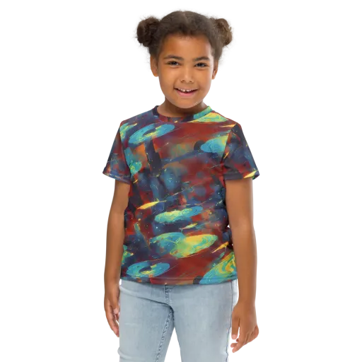 Journey Through Infinity on a Kids Crew Neck T-Shirt