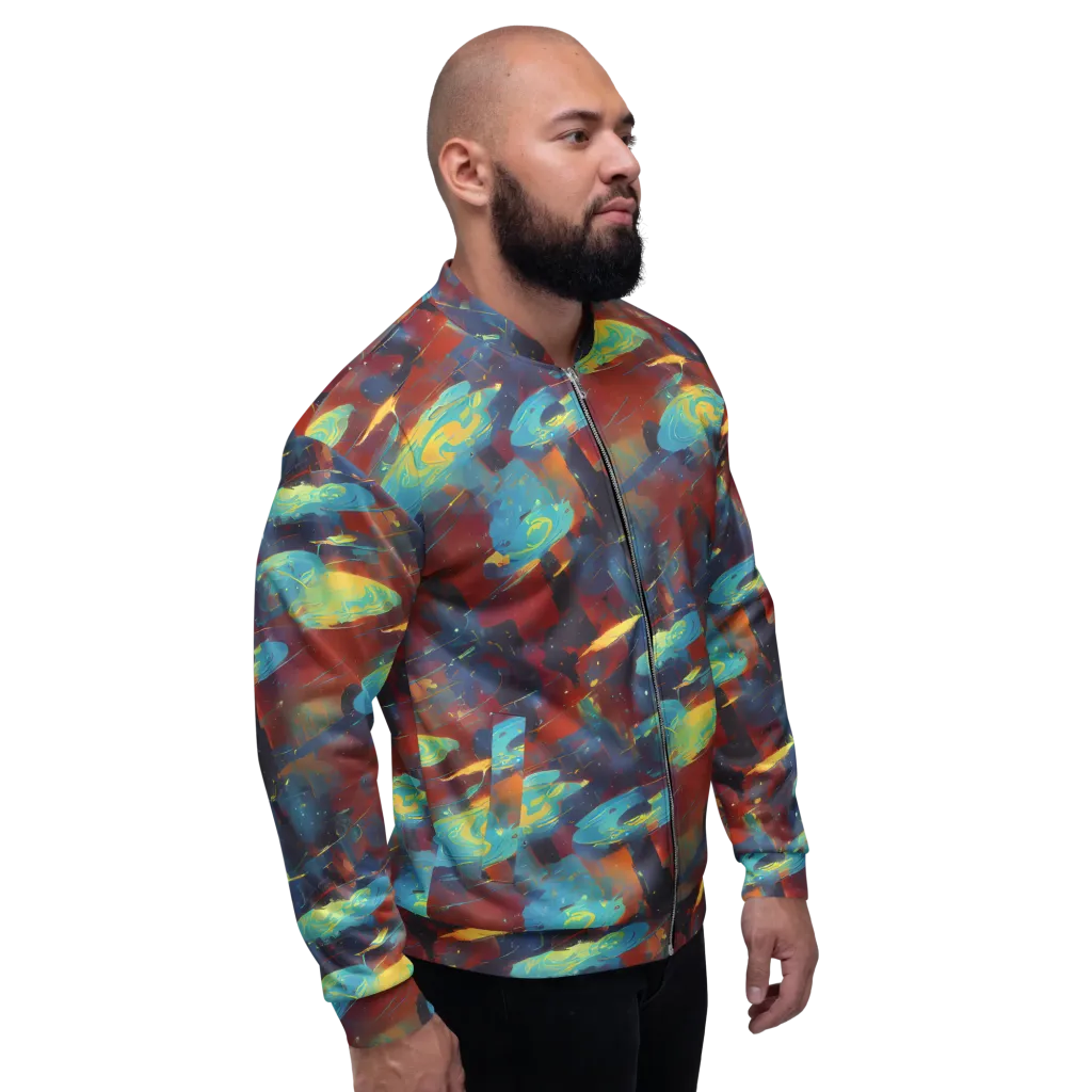 Journey Through Infinity on Bomber Jacket — Right