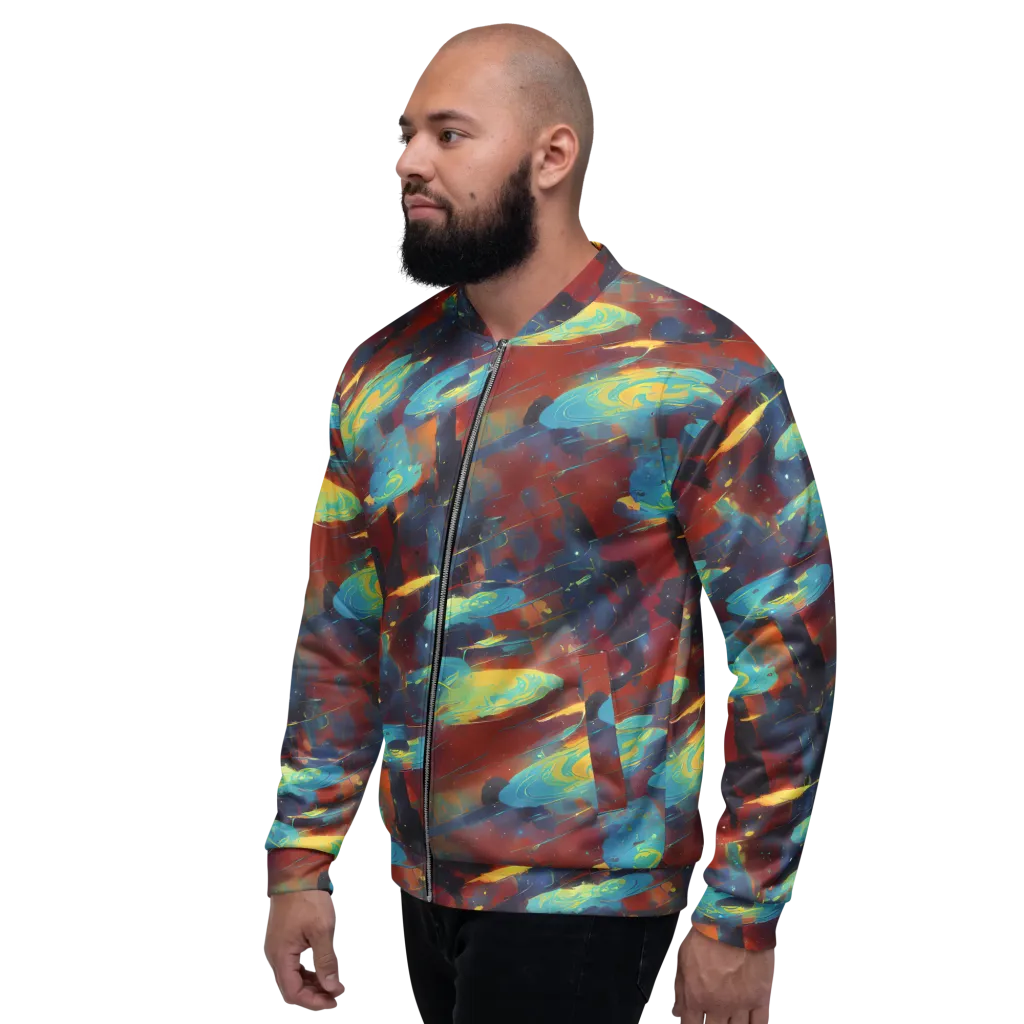Journey Through Infinity on Bomber Jacket — Left