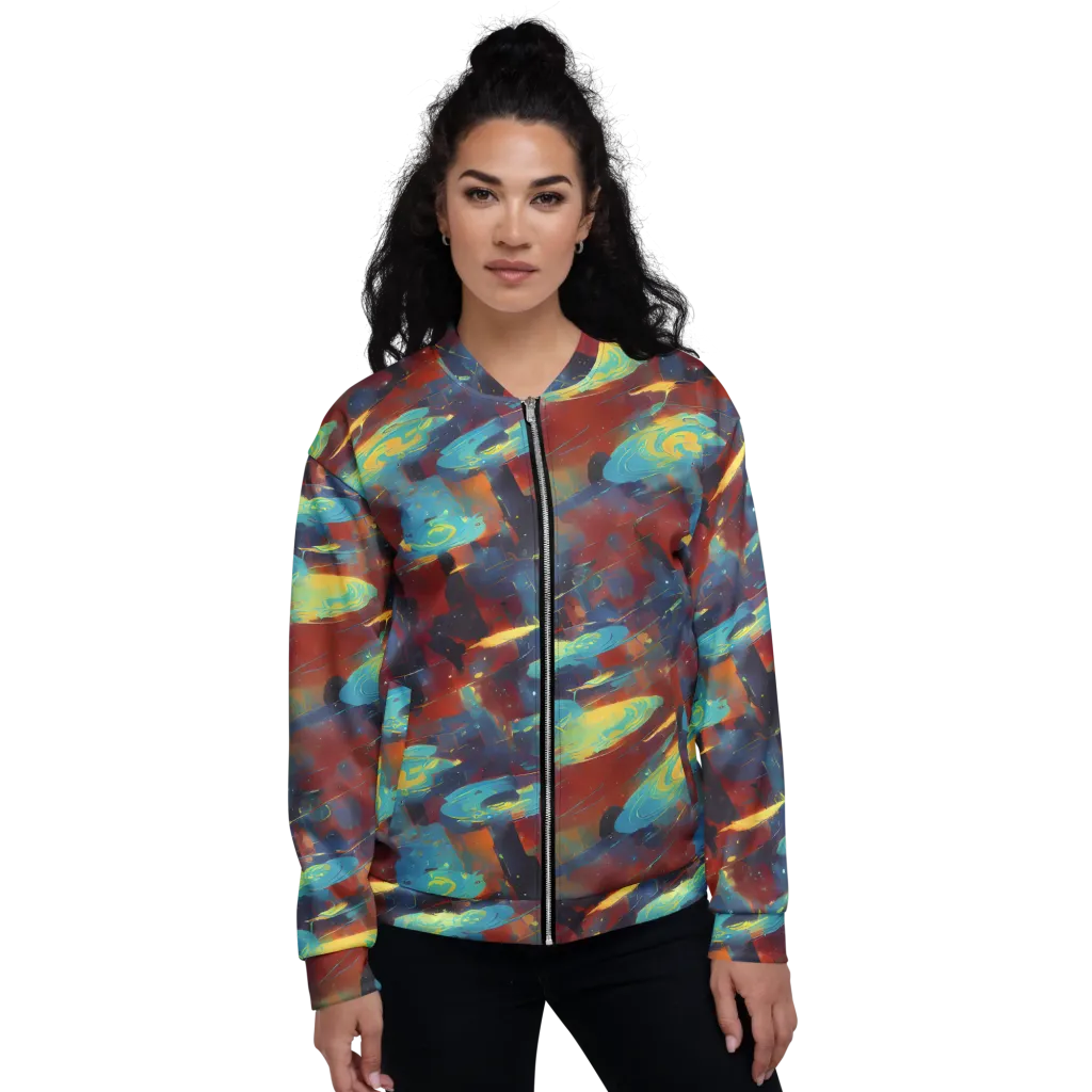 Journey Through Infinity on Bomber Jacket — Front