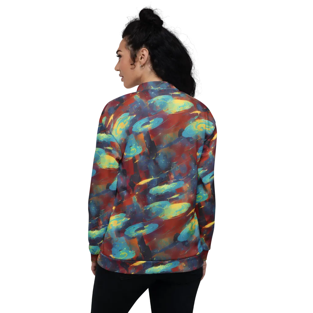 Journey Through Infinity on Bomber Jacket — Back