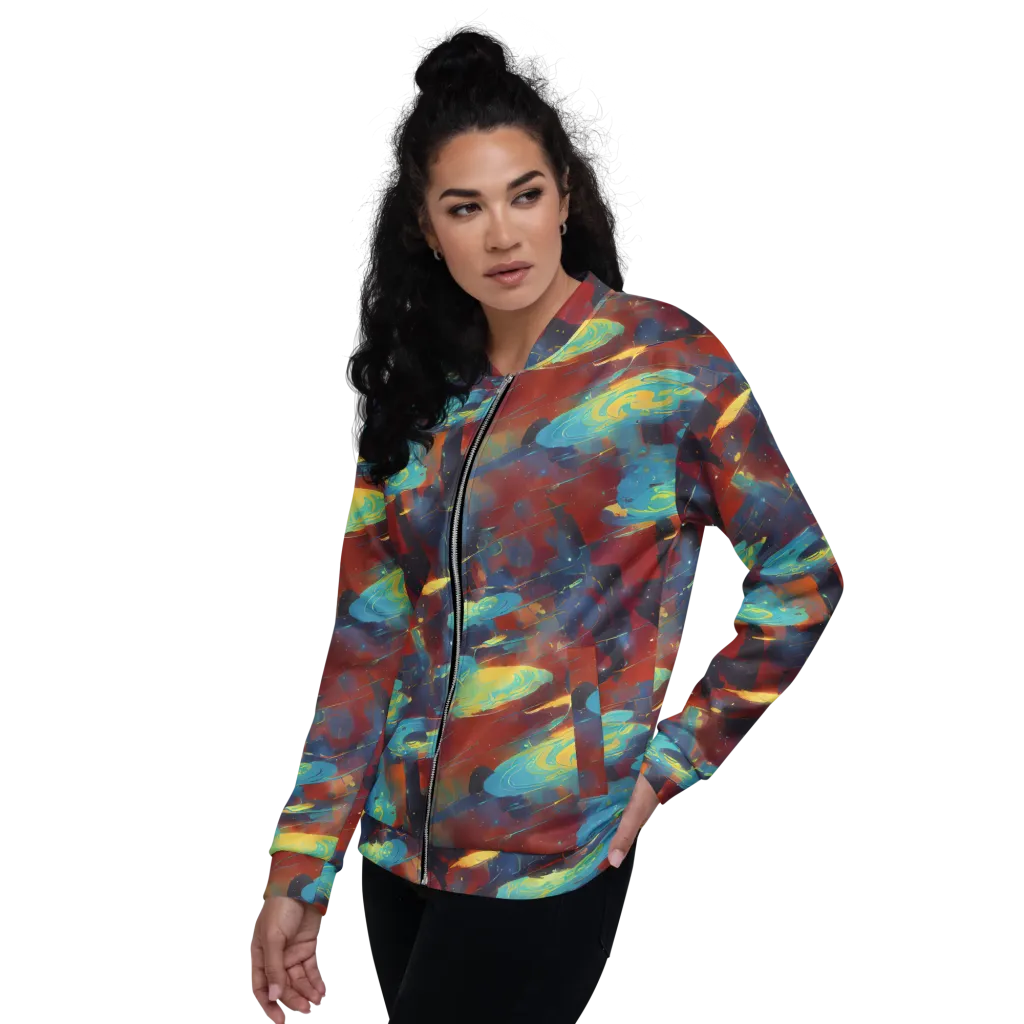 Journey Through Infinity on Bomber Jacket — Left