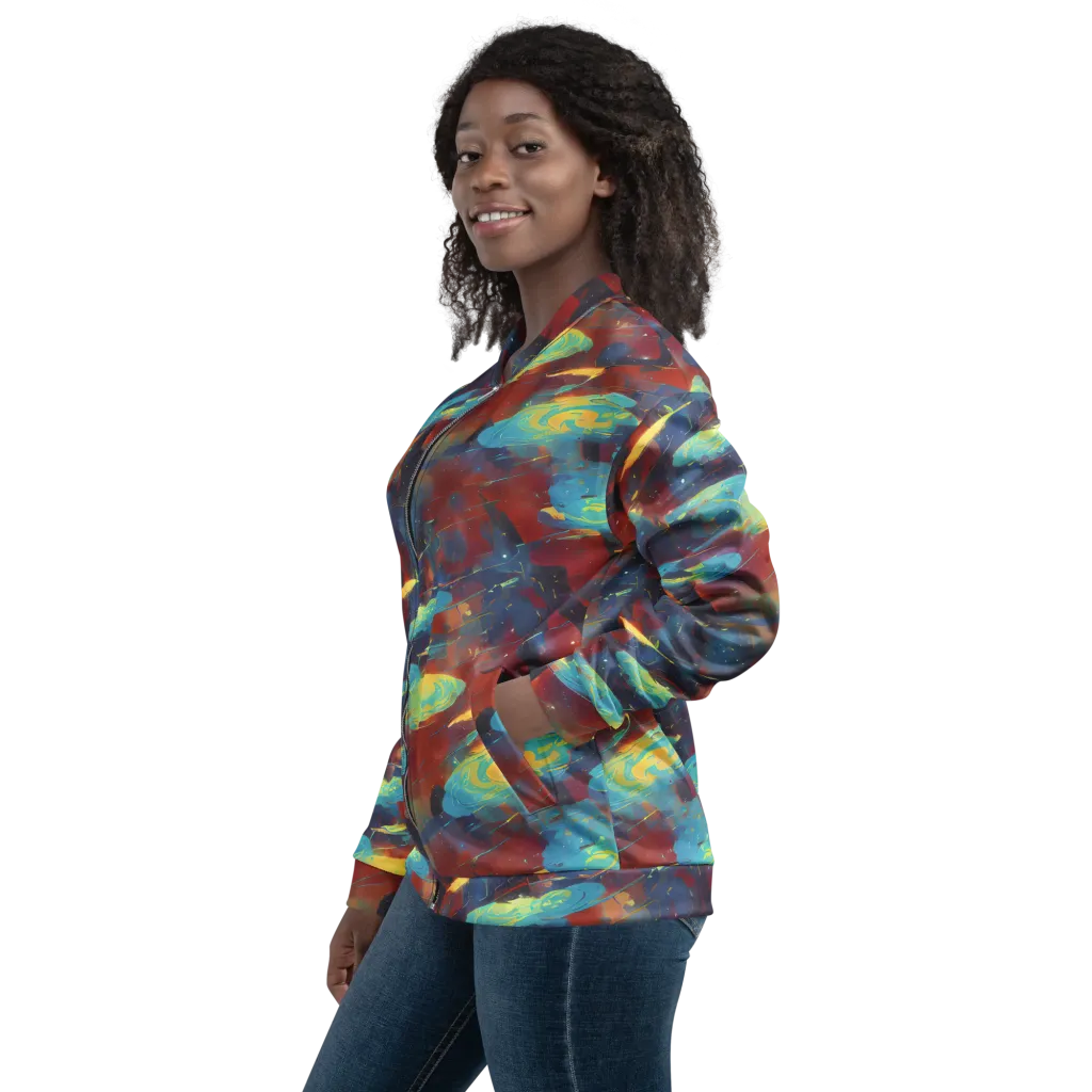 Journey Through Infinity on Bomber Jacket — Left