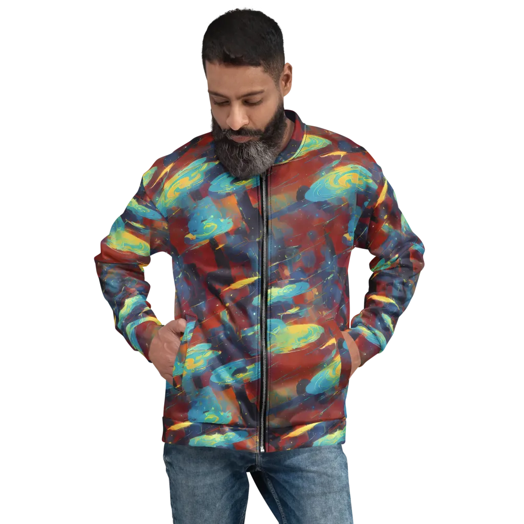 Journey Through Infinity on Bomber Jacket — Front