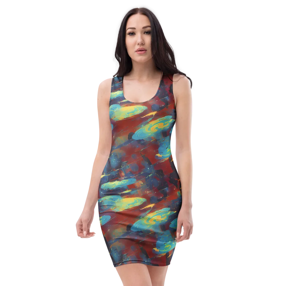 Journey Through Infinity on Bodycon Dress — Front