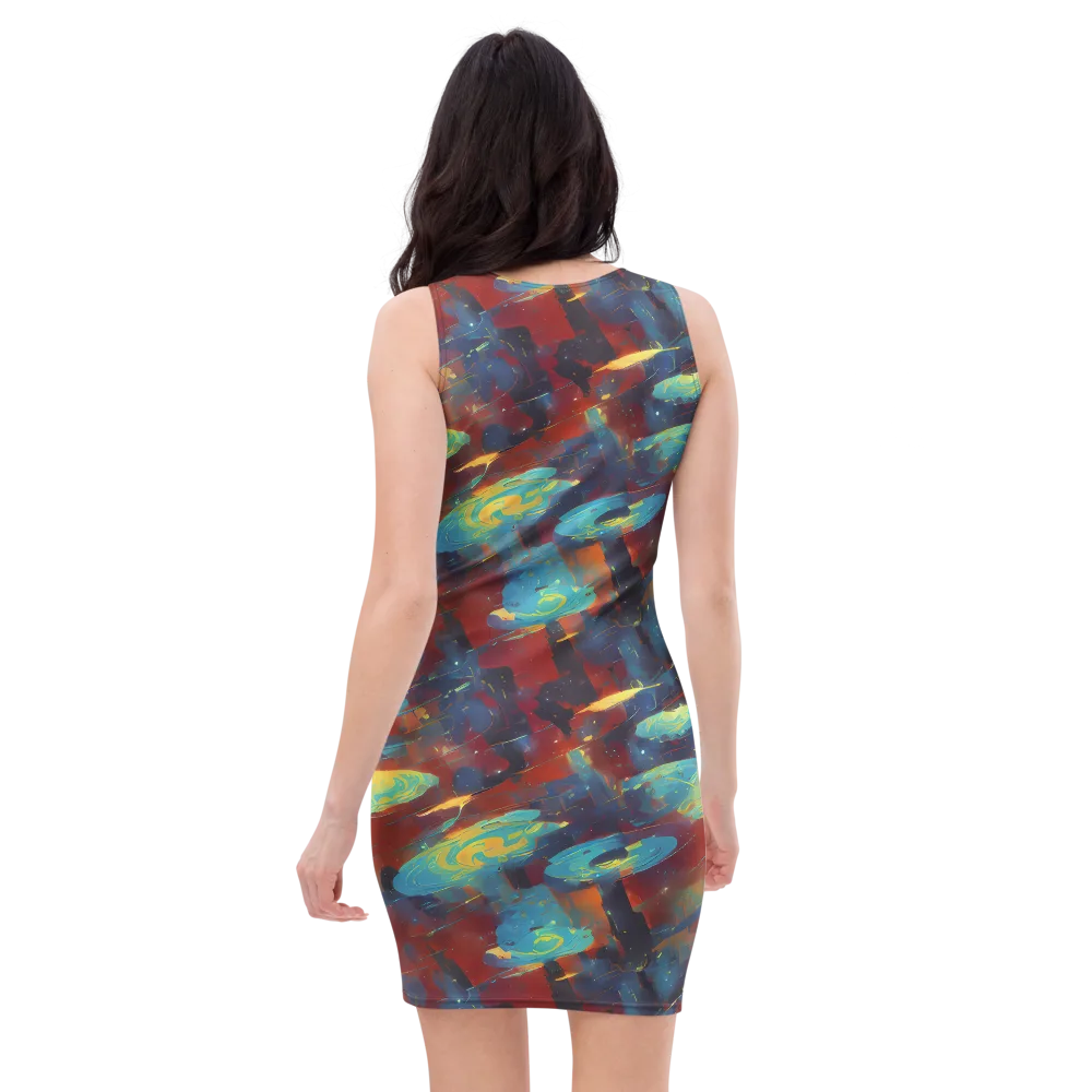Journey Through Infinity on Bodycon Dress — Back
