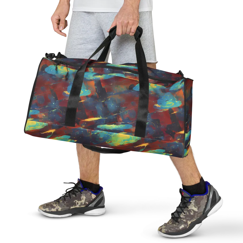 Journey Through Infinity on Duffle Bag — Front