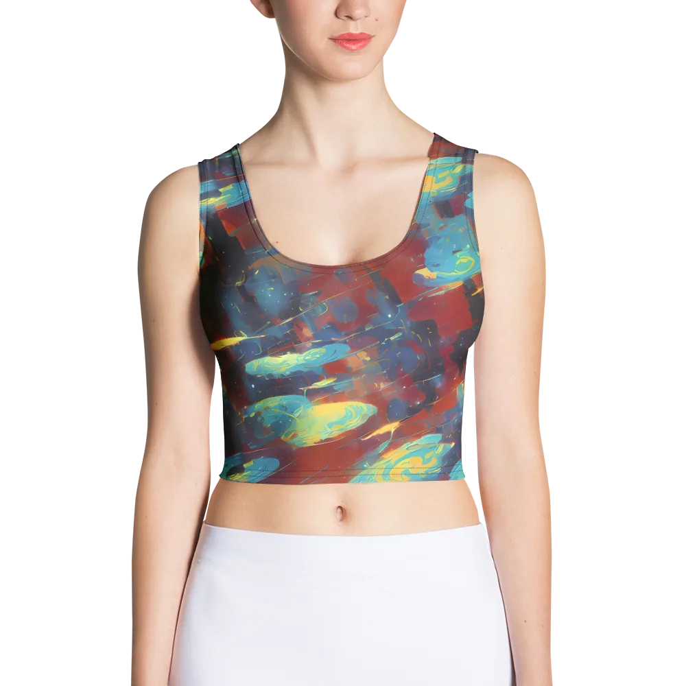 Journey Through Infinity on Crop Top — Front