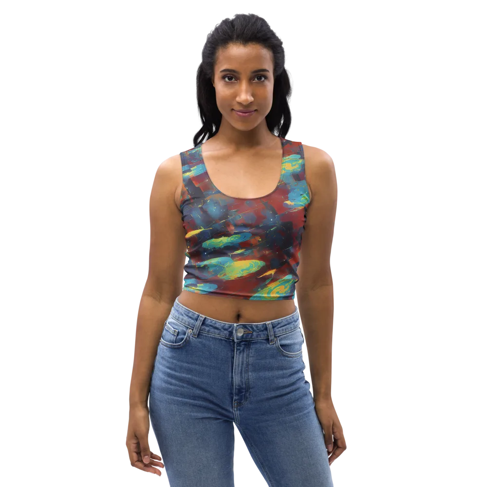 Journey Through Infinity on Crop Top — Front