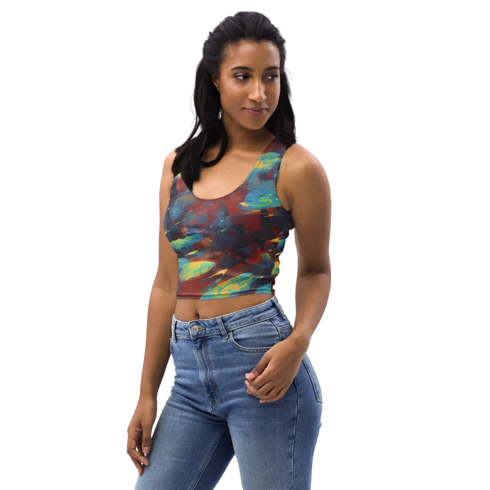Journey Through Infinity on Crop Top — Left Front
