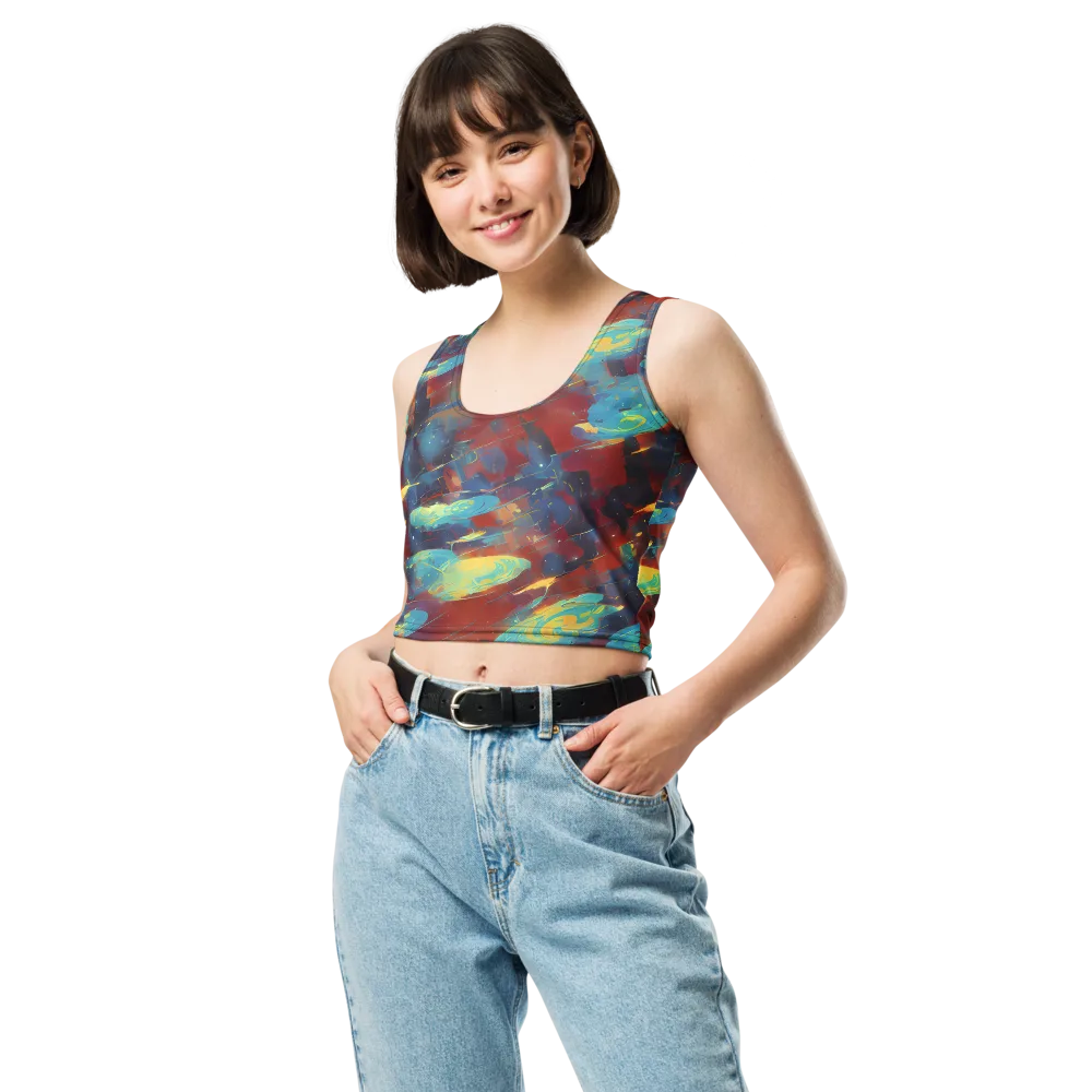 Journey Through Infinity on Crop Top — Front