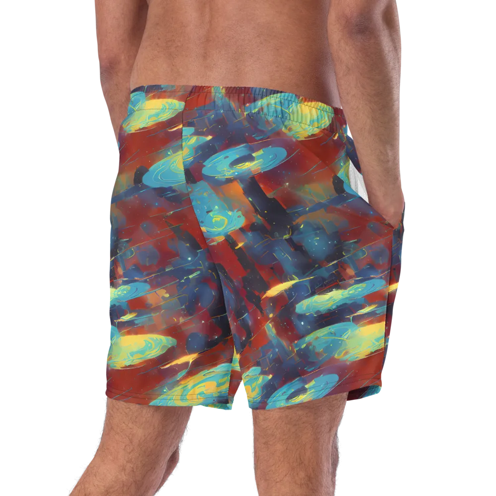 Journey Through Infinity on Swim Trunks — Right Back