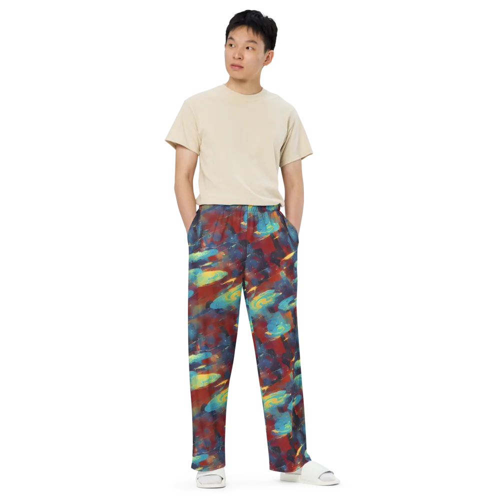 Journey Through Infinity on Wide-Leg Pants — Front