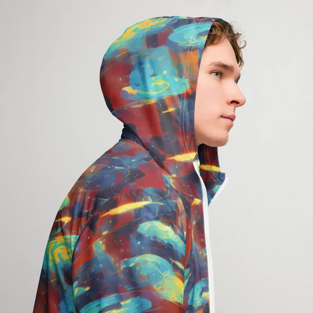 Journey Through Infinity on Men's Windbreaker — Right