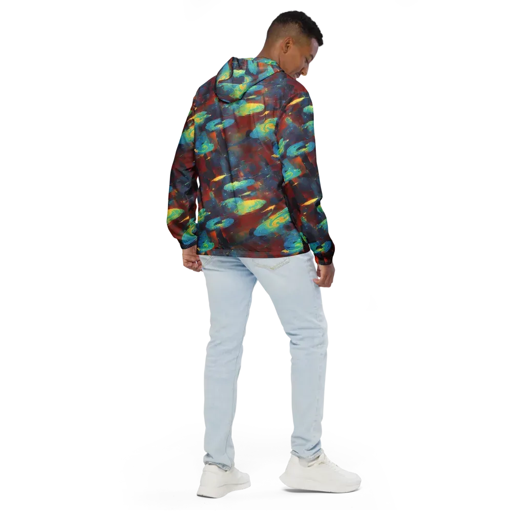 Journey Through Infinity on Men's Windbreaker — Back