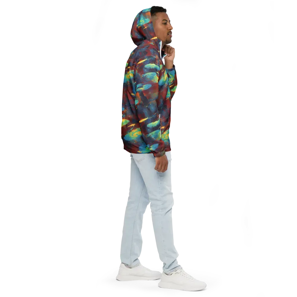 Journey Through Infinity on Men's Windbreaker — Right