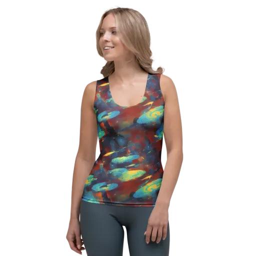 Journey Through Infinity on a Women's Tank Top