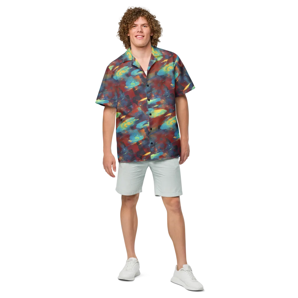 Journey Through Infinity on Button Shirt — Front