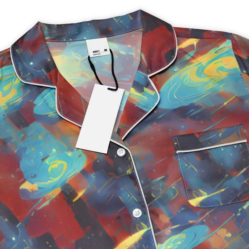Journey Through Infinity on Women's Short Sleeve Pajama Top — Product details