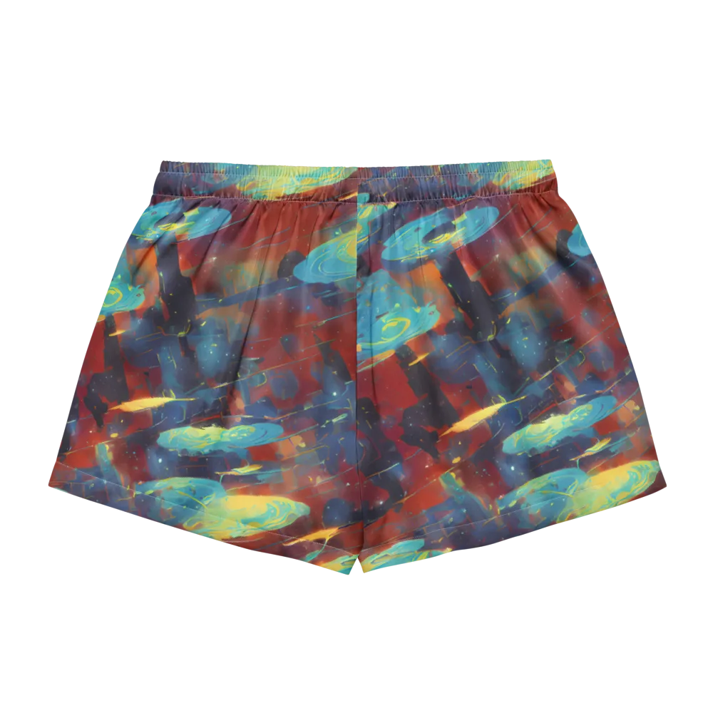 Journey Through Infinity on Women's Pajama Shorts — Back