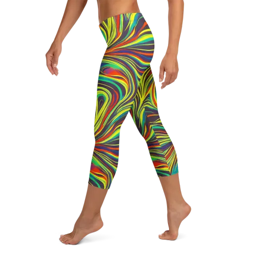 Voltage Veil on a Capri Leggings