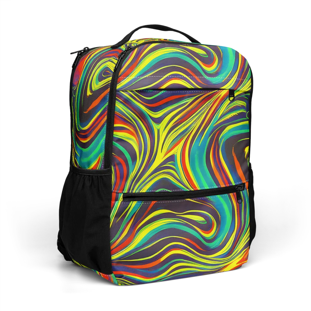 Voltage Veil on Utility Backpack — Right Front