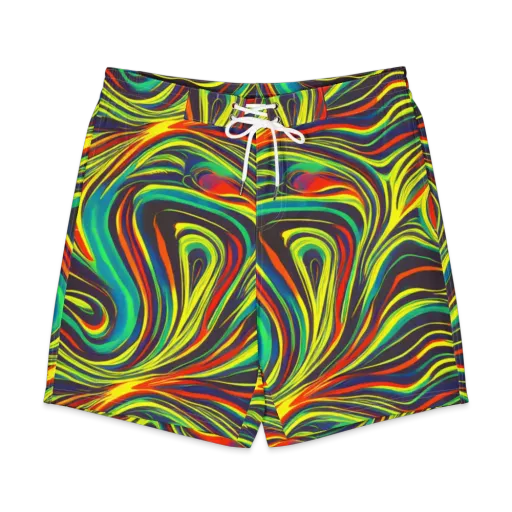 Voltage Veil on a Men's Board Shorts