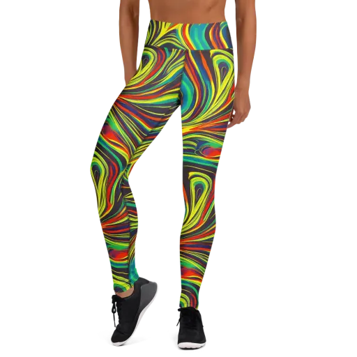 Voltage Veil on a Yoga Leggings