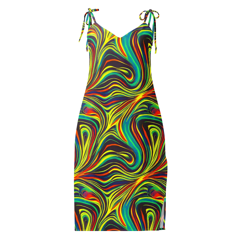 Voltage Veil on Slip Dress — Front