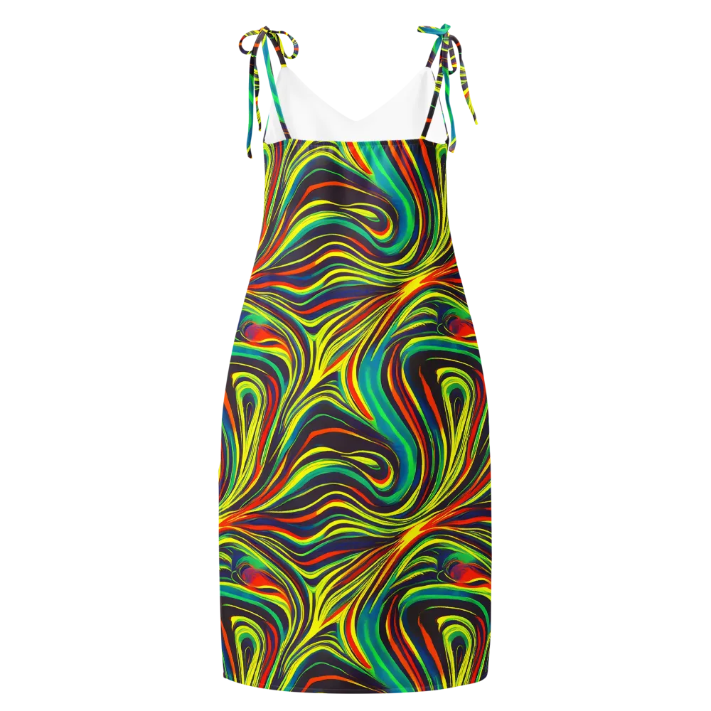 Voltage Veil on Slip Dress — Back