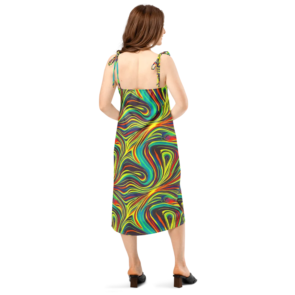 Voltage Veil on Slip Dress — Back