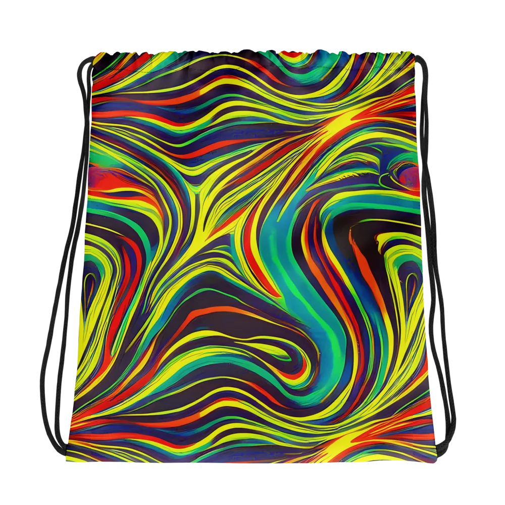 Voltage Veil on Drawstring Bag — Photo