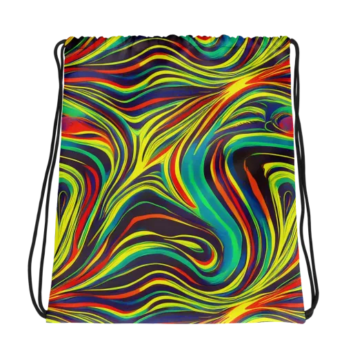 Voltage Veil on a Drawstring Bag