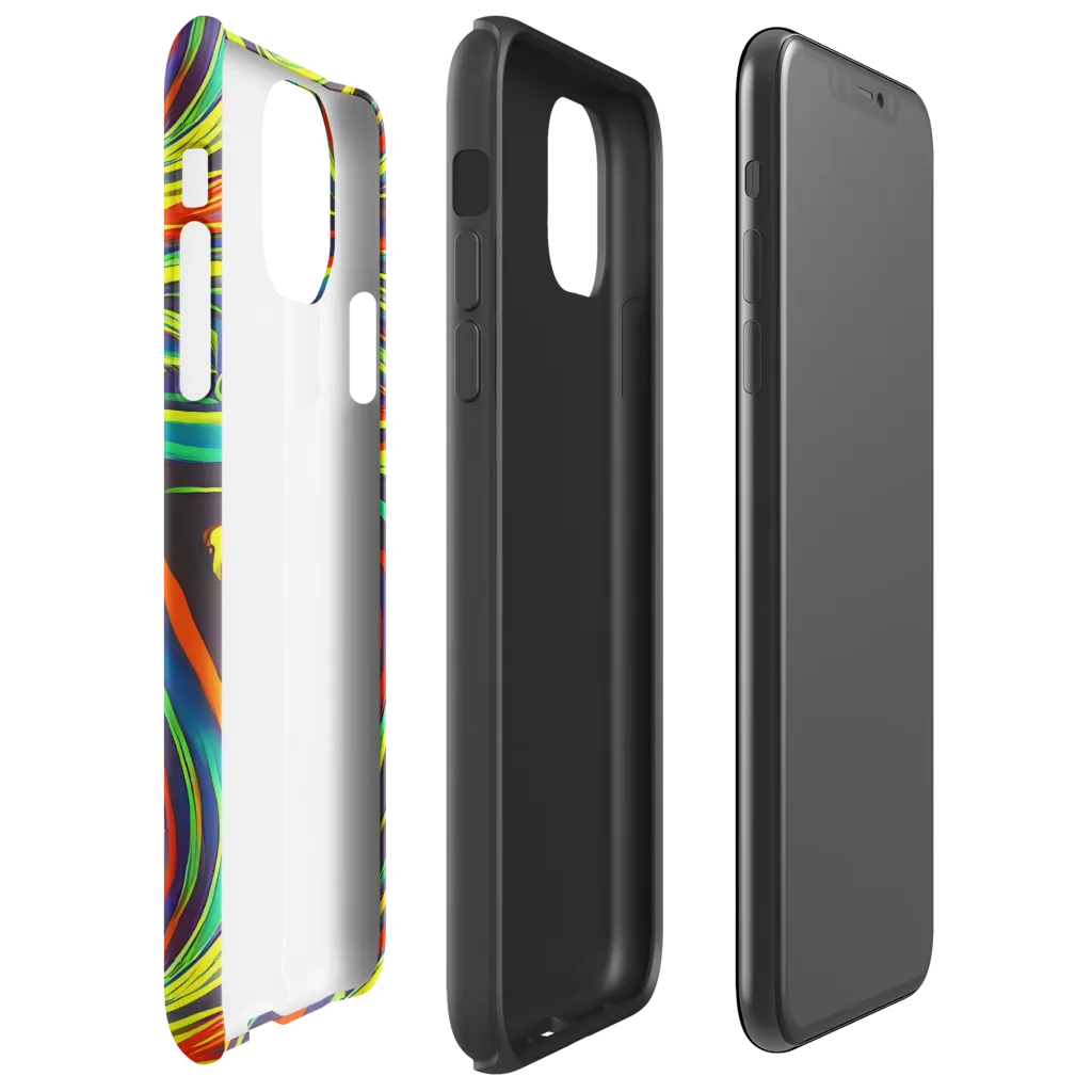 Voltage Veil on Tough Case for iPhone® — Right