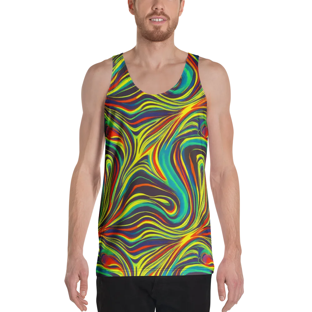 Voltage Veil on Men's Tank Top — Front