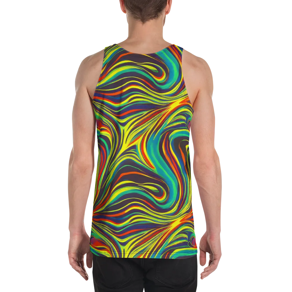 Voltage Veil on Men's Tank Top — Back