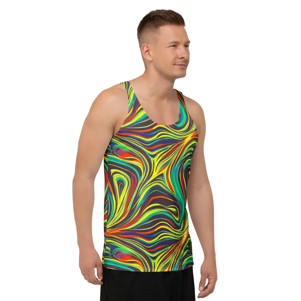 Voltage Veil on Men's Tank Top — Right Front